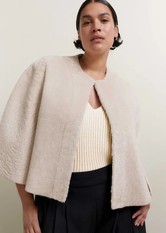 Luxe Shearling Cape