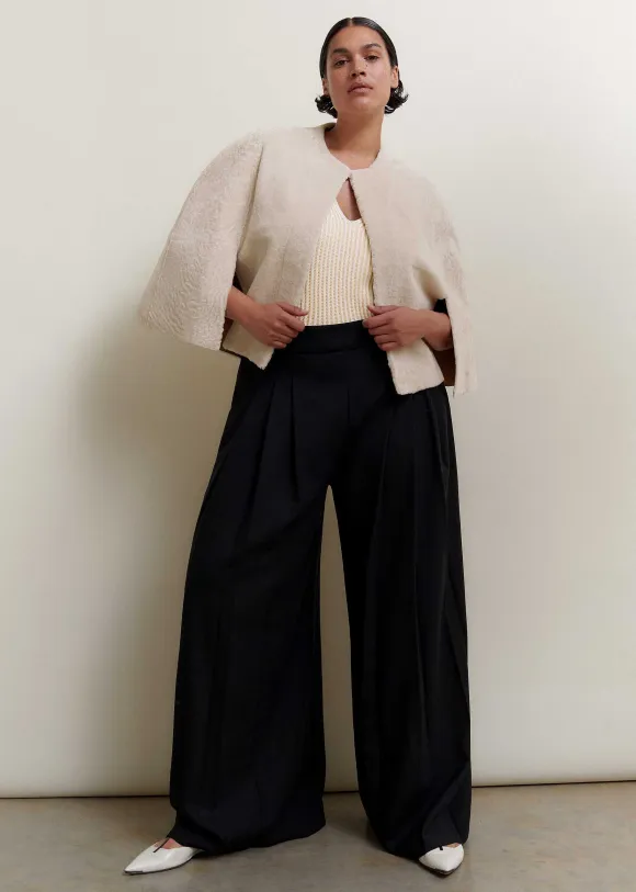 Luxe Shearling Cape