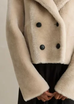 Luxe Short Shearling Coat