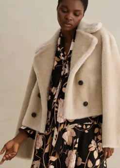 Luxe Short Shearling Coat