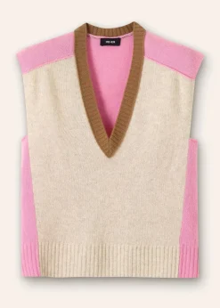 Merino Cashmere Colour Block Vest