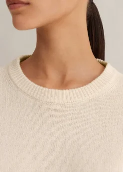 Merino Cashmere Curved Hem Jumper + Snood