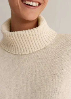 Merino Cashmere Curved Hem Jumper + Snood