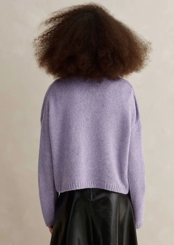 Merino Cashmere Silk Relaxed Jumper + Snood