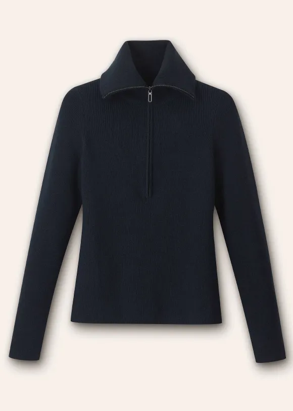 Merino Stretch Half Zip Jumper