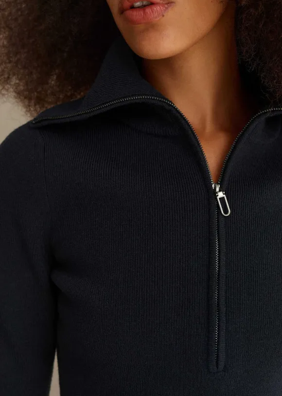 Merino Stretch Half Zip Jumper