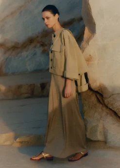 Metallic Halterneck Maxi Dress