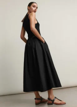 Mixed Media Maxi Dress