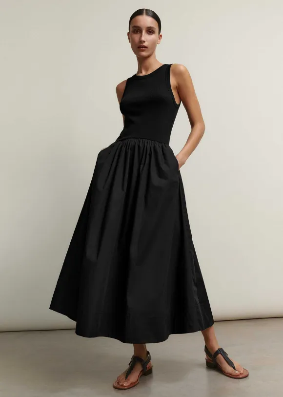 Mixed Media Maxi Dress