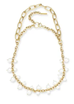 Multi Chain + Pearl Necklace