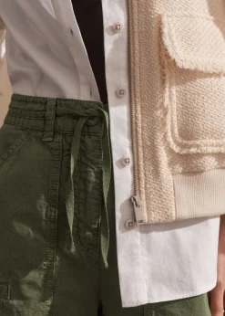 Oversized Patch Short + Tie