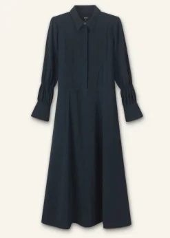 Panelling Detail Maxi Shirt Dress