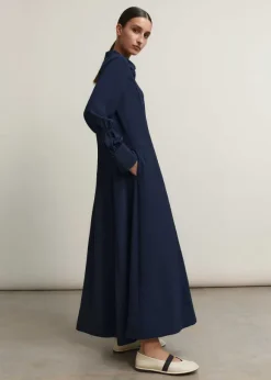 Panelling Detail Maxi Shirt Dress