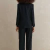 Pinstripe Cargo Trouser Suit