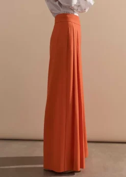 Pleated Ultra Wide-Leg Trouser