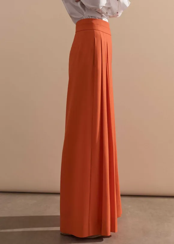 Pleated Ultra Wide-Leg Trouser