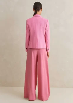 Pleated Ultra Wide-Leg Trouser + Contour Jacket Suit