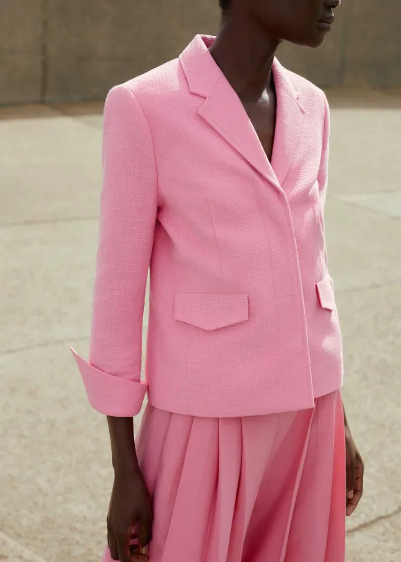 Pleated Ultra Wide-Leg Trouser + Contour Jacket Suit