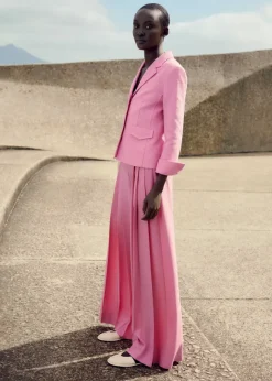 Pleated Ultra Wide-Leg Trouser + Contour Jacket Suit