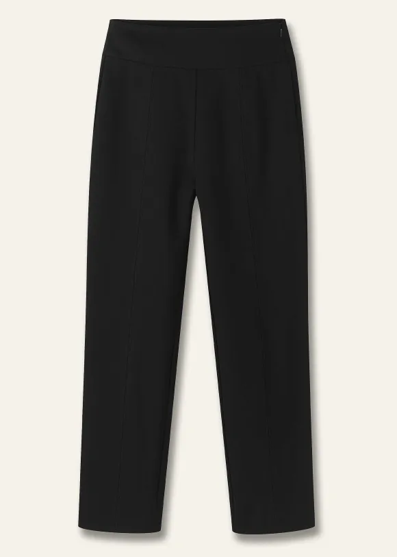 Ponte Split Hem Crop Trouser