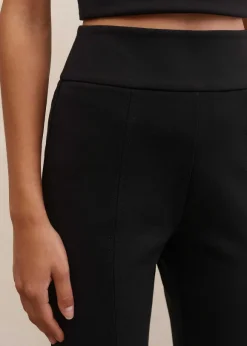 Ponte Split Hem Crop Trouser