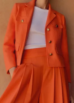 Pop Tweed Bracelet Sleeve Jacket