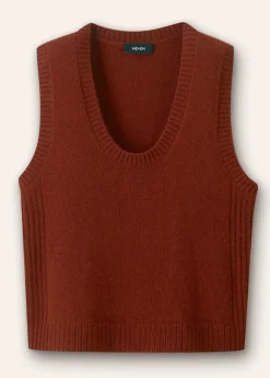 Pure Cashmere Scoop Neck Vest
