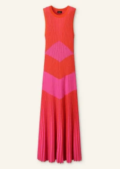Racer Crew Neck Rib Maxi Dress
