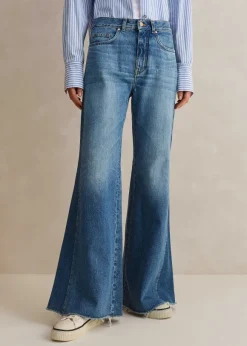 Regular Length Split Seam Flare Jean