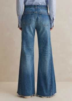 Regular Length Split Seam Flare Jean