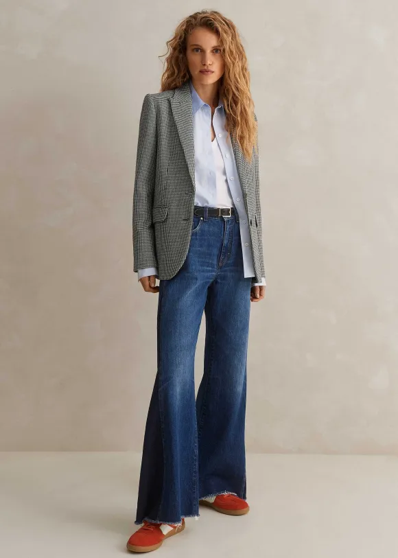 Regular Length Split Seam Flare Jean
