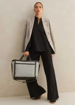 Regular-Length Travel Tailoring Wide-Leg Palazzo Co-Ord