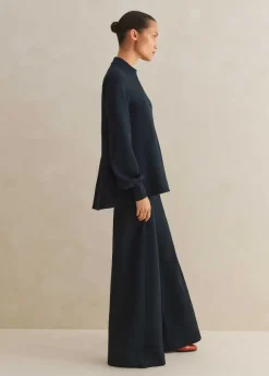 Regular-Length Travel Tailoring Wide-Leg Palazzo Co-Ord