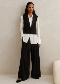 Regular-Length Wide-Leg Forever Tux Trouser