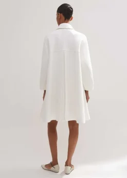 Sculptural Sleeve Swing Coat Co-Ord