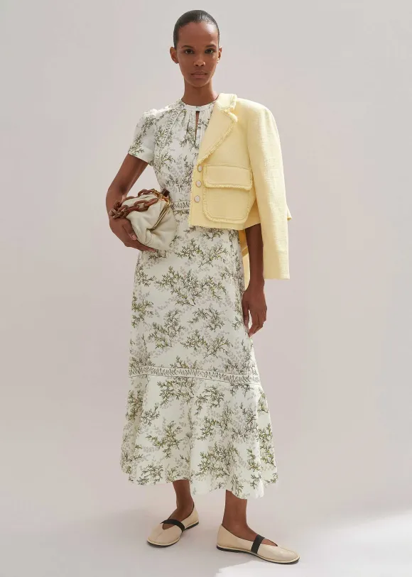 Shadow Berry Print Maxi Dress