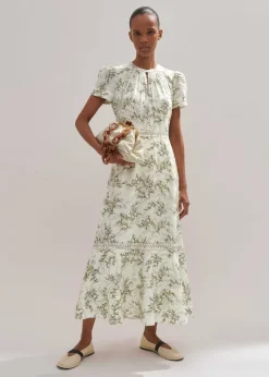 Shadow Berry Print Maxi Dress