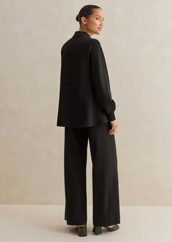 Short Length Travel Tailoring Wide-Leg Palazzo Co-Ord