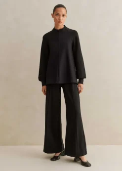 Short Length Travel Tailoring Wide-Leg Palazzo Co-Ord
