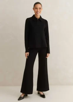Short Travel Tailoring Kick Flare Trouser Co-Ord