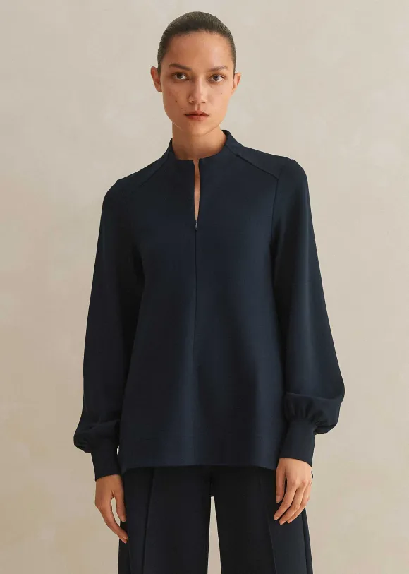 Short-Length Travel Tailoring Wide-Leg Palazzo Co-Ord