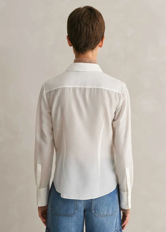 Silk Cotton Layering Shirt