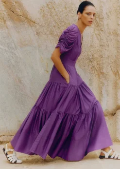 Silk Cotton Maxi Dress