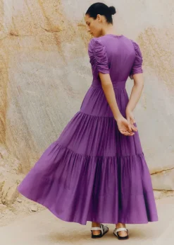 Silk Cotton Maxi Dress