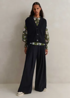 Silk Cotton Rose Print Blouse