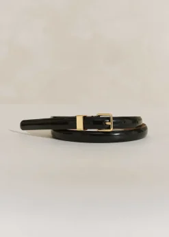 Skinny Smooth Leather Belt