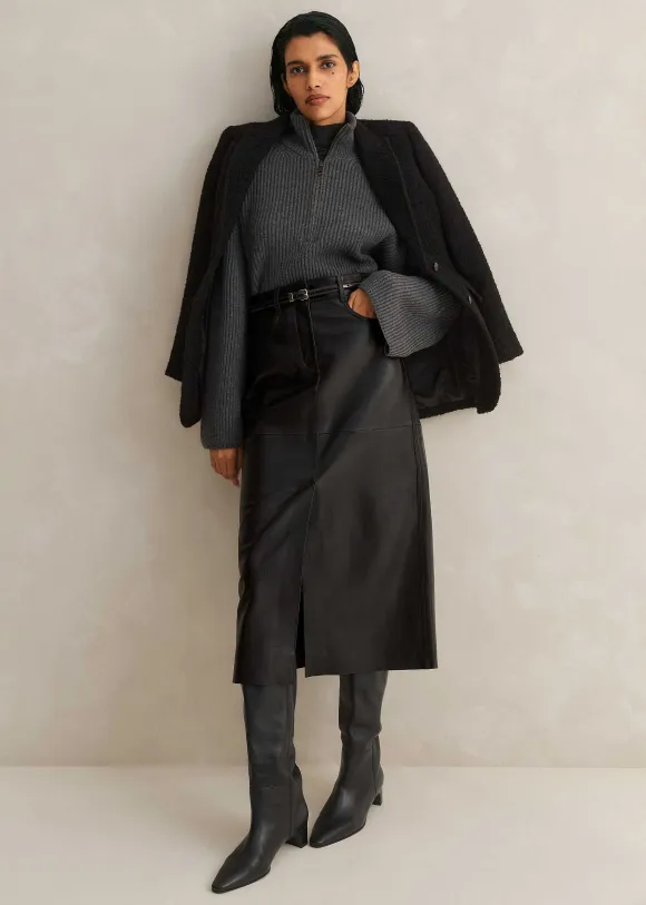 Skinny Smooth Leather Belt