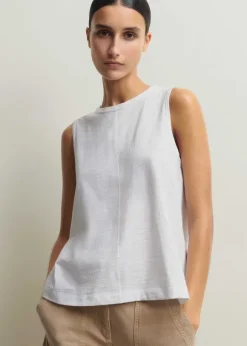 Slub Crew Neck Swing Vest