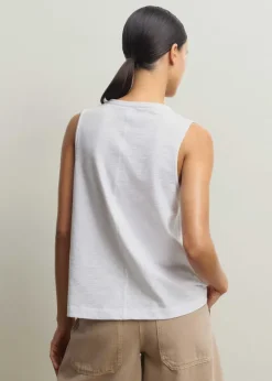 Slub Crew Neck Swing Vest
