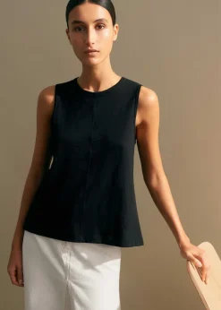 Slub Crew Neck Swing Vest